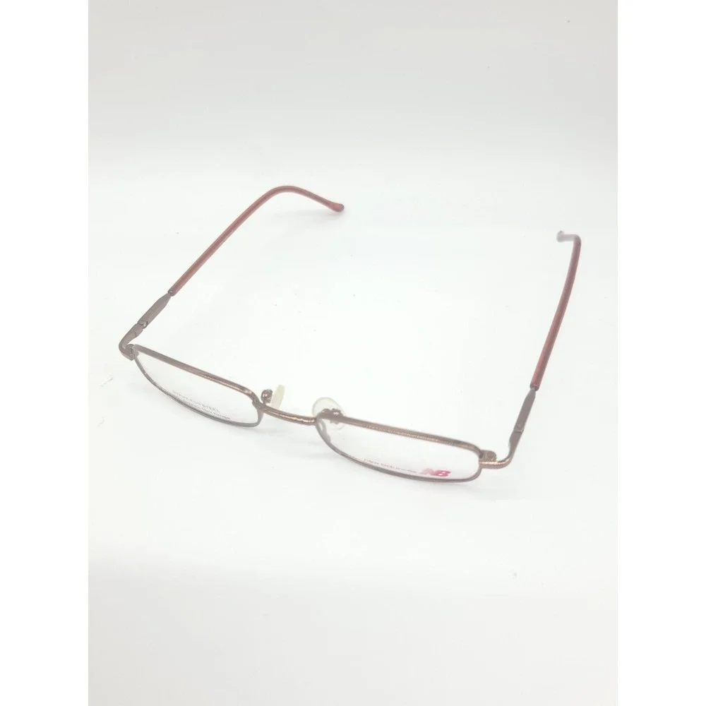 New Balance NBK 43-1 44-18-125 Brown Matte Full Rim Metal Eyeglasses Frame